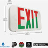Sure-Lites Red-Green Selectable Lettering Polycarbonate LED Exit Sign APX7RG 547717