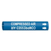 Brady Pipe Mrkr,Compressed Air,2-1/2to3-7/8 In, 4034-C 4034-C