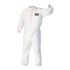 Kleenguard Collared Disp. Coveralls,White,2XL,PK25 46105