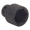 Westward 1/4 in Drive Impact Socket 4 mm Size 6 pt Standard Depth, Black Oxide 4LXZ7