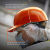 Ergodyne Bump Cap, Short Brim, Polyethylene, Ratchet Suspension, Orange 8952