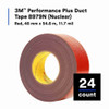 3m DuctTape,Red,60ydL,1-7-8inW,PK24 8979N
