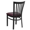 Hercules Restaurant Chair, 17-1-4 in W 18-3-4" L 34-3-4" H  XU-DG6Q4BSCH-BURV-GG