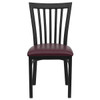 Hercules Restaurant Chair, 17-1-4 in W 18-3-4" L 34-3-4" H  XU-DG6Q4BSCH-BURV-GG
