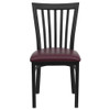 Hercules Restaurant Chair, 17-1-4 in W 18-3-4" L 34-3-4" H  XU-DG6Q4BSCH-BURV-GG