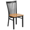 Hercules Restaurant Chair, 17-1-4 in W 18-3-4" L 34-3-4" H  XU-DG6Q4BSCH-NATW-GG