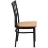 Hercules Restaurant Chair, 17-1-4 in W 18-3-4" L 34-3-4" H  XU-DG6Q4BSCH-NATW-GG