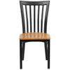 Hercules Restaurant Chair, 17-1-4 in W 18-3-4" L 34-3-4" H  XU-DG6Q4BSCH-NATW-GG