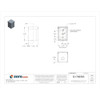 Padlockable Hasp Electrical Enclosures, 6 in H, 4 in D, 4 in W, 3R, Steel  RSC040604