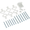 Rubbermaid Fasttrack White Rail Mount Hardware Pack FG3P56LWWHT