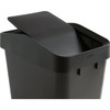 Rubbermaid 12.2 Gal. Black Swing-Top Wastebasket 2170117 630590