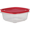Rubbermaid EasyStore 7.81 C. Clear Square Food Storage Container with Lid 2210149 604151
