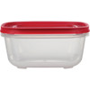 Rubbermaid EasyStore 7.81 C. Clear Square Food Storage Container with Lid 2210149 604151