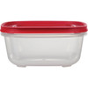 Rubbermaid EasyStore 7.81 C. Clear Square Food Storage Container with Lid 2210149 604151