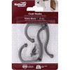 National Hardware Matte Black Coat Hook (2-Pack) N830-598 253434