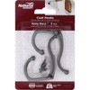 National Hardware Matte Black Coat Hook (2-Pack) N830-598 253434