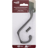 National Hardware Matte Black Heavy Duty Garment Hook N830-624 257773