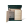 32 cu ft Resin Horizontal Outdoor Storage Shed, Sandstone  FG374701OLVSS