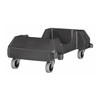 Rubbermaid Commercial Container Dolly,200 lb. Load Cap.,Black 1980602