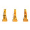 Safety Cone, 36 in Height, 12 1-4 in Width, HDPE, Cone, English, French, Spanish  FG627677YEL