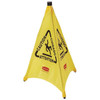 Rubbermaid Commercial Soft Safety Sign,Yellow,30 in H FG9S0100YEL Rubbermaid Commercial Soft Safety Sign,Yellow,30 in H FG9S0100YEL