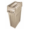 Slim Jim(R) 23 gal Trash Can Lid, Swing Beige, Resin, 1 Openings 11 1-4 in W-Dia  FG267360BEIG