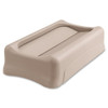 Slim Jim(R) 23 gal Trash Can Lid, Swing Beige, Resin, 1 Openings 11 1-4 in W-Dia  FG267360BEIG