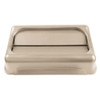 Slim Jim(R) 23 gal Trash Can Lid, Swing Beige, Resin, 1 Openings 11 1-4 in W-Dia  FG267360BEIG