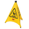 Rubbermaid Commercial Pop Up Safety Cone,Yellow,20 in H FG9S0000YEL Rubbermaid Commercial Pop Up Safety Cone,Yellow,20 in H FG9S0000YEL