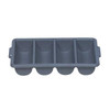 Rubbermaid Commercial Cutlery Bin, 4 Compartment FG336200GRAY