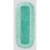 18 in L Dust Mop, Hook-and-Loop Connection, Fringe End, Green, Microfiber, FGQ40820GR00
