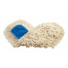 24 in L Dust Mop, Slide On Connection, Cut-End, White, Cotton, FGK15300WH00