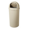 Marshal 15 gal Round Indoor Plastic Can, Beige, None, Plastic, Not Applicable  FG816088BEIG
