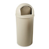 Marshal 25 gal Round Indoor Plastic Can, Beige, None, Plastic, Not Applicable  FG817088BEIG