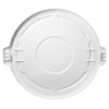 BRUTE(R) 44 gal Trash Can Lid, Flat White, Resin, 0 Openings 24 1-2 in W-Dia  FG264560WHT