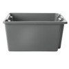 Hang & Stack Storage Bin, Plastic, Gray, 10 in H, 15 1-2 in W, 19 1-2 in L  FG172100GRAY