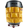 Rubbermaid Commercial BRUTE Caddy Bag, Yellow, vinyl FG264200YEL