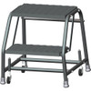 Ballymore 19 in H Steel Rolling Ladder, 2 Steps, 450 lb Load Capacity 218XSU