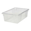Rubbermaid Commercial Food/Tote Box,50 qt. FG330000CLR