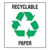 Brady Recycling Label,Vinyl,10 In. H,PK5, 20636LFLS 20636LFLS