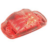 Maxxima Clearance Light, LED, Red, Surface, Oval, 4 L 3JYD6
