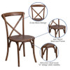 Flash Furniture Hercules Chair, 20-1-4 in W 23-1-4" L 35" H XU-X-PEC-GG