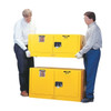 Hazardous Material Storage Cabinet, 55 gal, 1 Shelves, Steel, 34 in W x 65 in H x 34 in D, Yellow