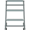 Ballymore 28 1-2 in H Steel Rolling Ladder, 3 Steps, 450 lb Load Capacity 318GSU