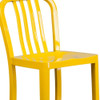 2PK 30" High Yellow Metal Barstool with Slat Back  2-CH-61200-30-YL-GG