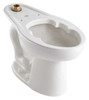 Toilet Bowl, 1.1/1.6 gpf, Flush Valve, Floor Mount, Elongated, White