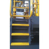 Anti-Slip Stair Nosing Steel Yellow, 17 45-64 in W x 7-64 in Thick  02-405