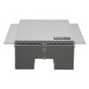 12x24x22 Inch Diamond Tread Aluminum In-Frame Truck Tool Box with Notched Bottom