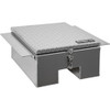 12x24x22 Inch Diamond Tread Aluminum In-Frame Truck Tool Box with Notched Bottom  1705381