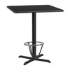 Square Laminate Table, Laminate, Wood Grain